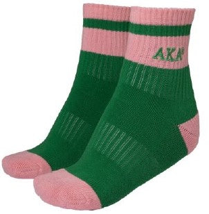 AKA Green /Salmon Socks