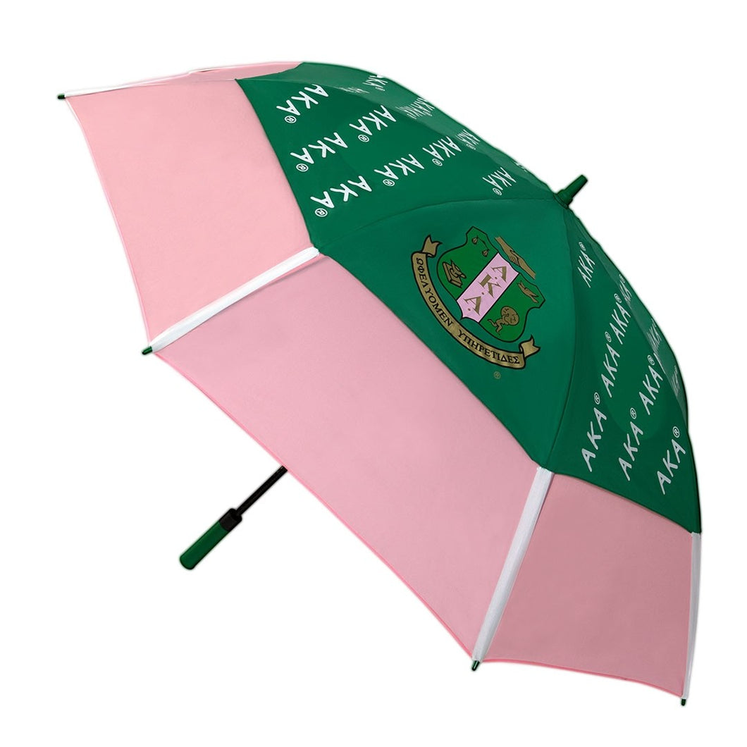 AKA Jumbo Pink & Green Umbrella