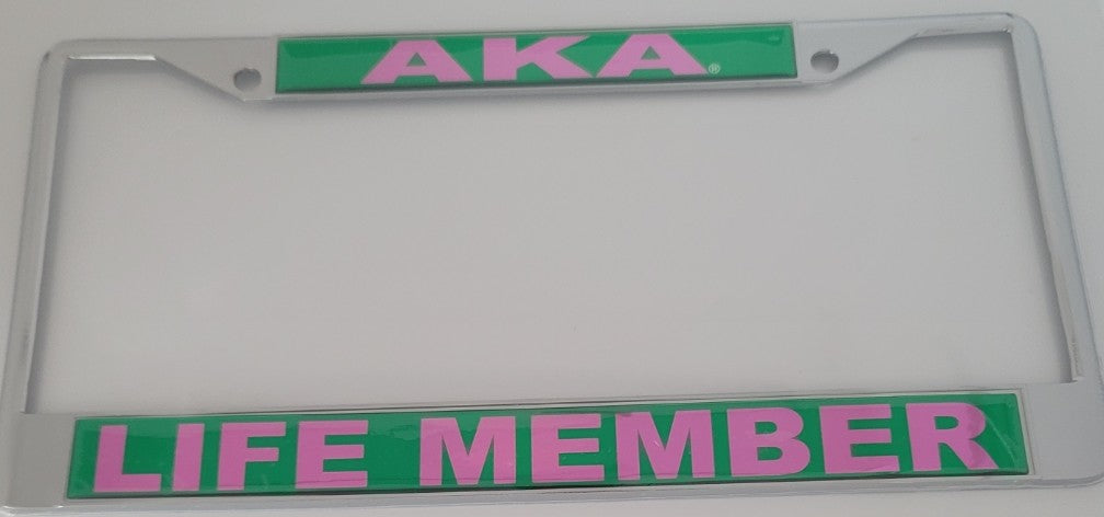 AKA Life Member License Tag Frame
